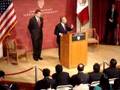Harvard Student Addresses Mexican President Felipe Calderon