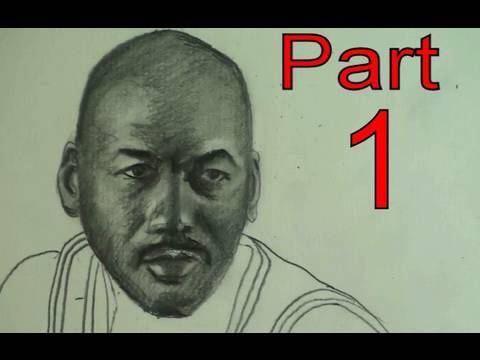 how to draw mj face