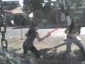Lucha con Gallin en Barrio Marina