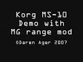 Korg MS-10 with modded MG range