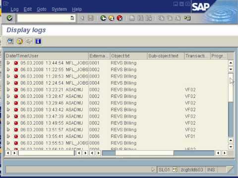 how to set error message in sap