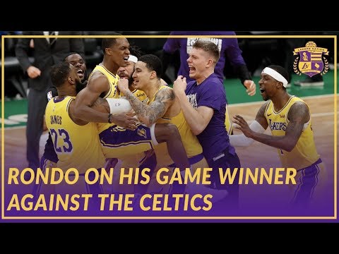 Video: Lakers Post Game: Rondo On His Game Winner To Beat the Celtics in Boston