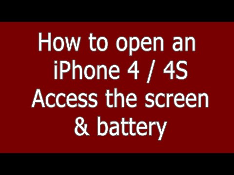 how to remove the battery from an iphone 4 s