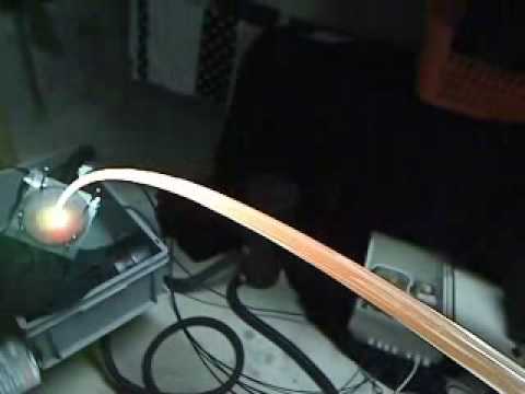 laminar - This is a simple Test in my Laundry of my new Nozzle Light Setup. 4 Fiber optic cables and Hi Power Leds 4 x 3 Watt (Red, Green, 2x Blue)