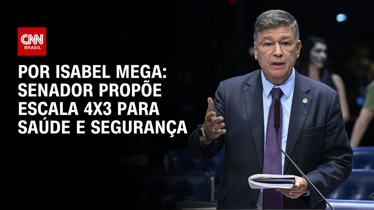 Senador propõe escala 4x3 para saúde e segurança | LIVE CNN