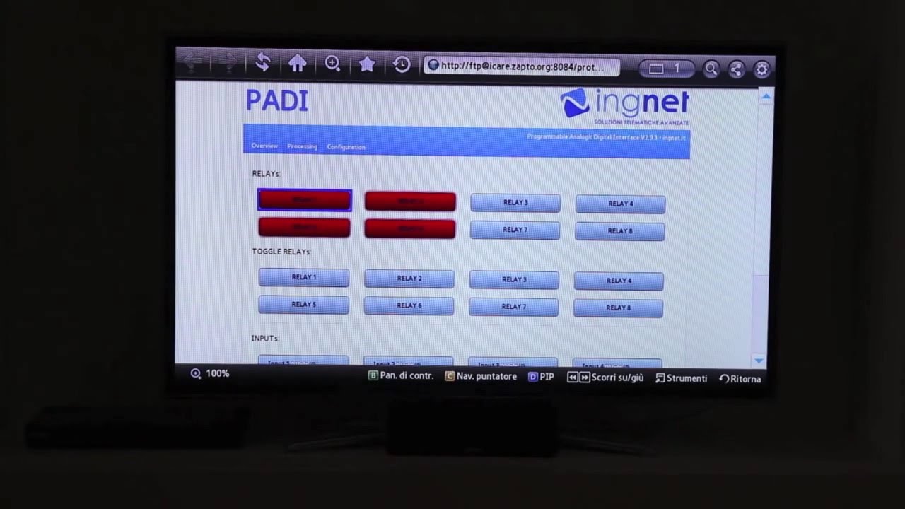 Scheda relè IP Ethernet telecomandata con 2 canali, facile