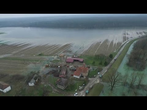 Kroatien: Land unter in ganzen Landstrichen nach Schneeschmelze und heftigen Regenfllen