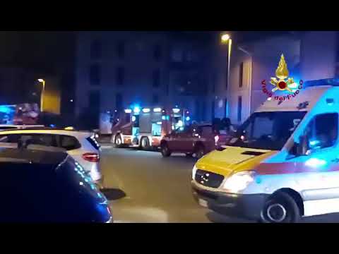 Incendio in abitazione a Prato, il video dei vigili del fuoco