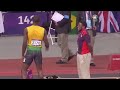 Always gets me. Usain Bolt delivering pure happiness to Olympic volunteer. Too cool