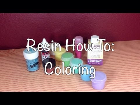 how to dye resin