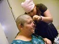umm...i cut it. then shaved it lol. what else is there to describe? umm she did it cuz her mom has lung cancer and is gunna lose her hair so um she asked me to cut it.  i had a blast cutting it.