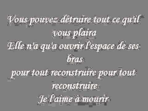 Shakira - Je l'aime à mourir - Lyrics.