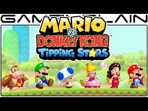 Mario vs. DK: Tipping Stars - Title-Screen, Story Opening & Intro (Wii U)