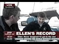 jonathan blain's interview on bbc news 24 on the trimaran b&q talking about ellen macarthur on her triumphal arrival in falmouth after becoming the fastest person to sail around the world