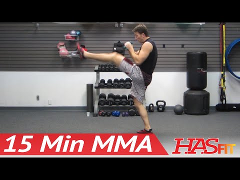 ufc fighting ufc kicking - Coach Kozak's UFC training style 15 Minute MMA Training Workout will kick your butt into shape! This routine requires no equipment and can be done at home us...