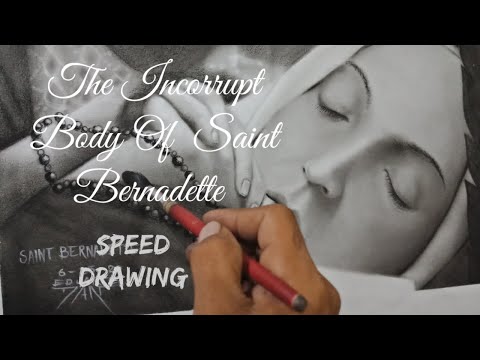 The Incorrupt Body of Saint Bernadette /Princess Of Lourdes /Dante Eduarte Art work # Pinoy Artist