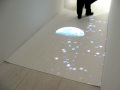 In the trend rooms of Presque Là at Maison&Objet visitors had a little surprise when exiting: a moving floor!  Interactive projections have turned into all of the rage at many design events we attend.  For more information on this scenography and much more fabulous photography please visit http://www.trendease.com/gallery.php?gallery_id=1036