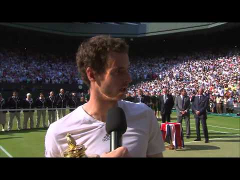 Murray - Watch Andy Murray address the Centre Court crowd moments after his historic Wimbledon 2013 victory.