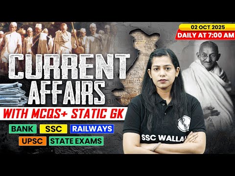 Current Affairs Today | 02 October Current Affairs 2025 | Daily Current Affairs | By Krati Mam