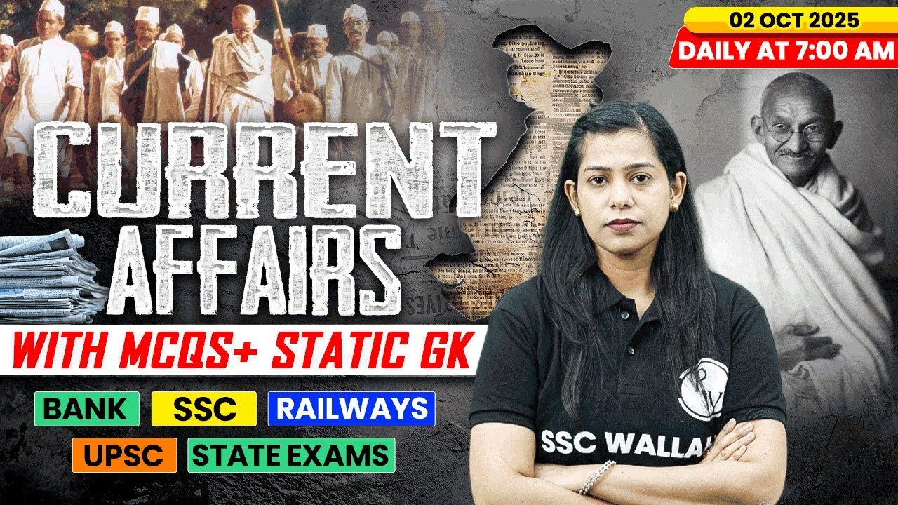 Current Affairs Today | 02 October Current Affairs 2025 | Daily Current Affairs | By Krati Mam