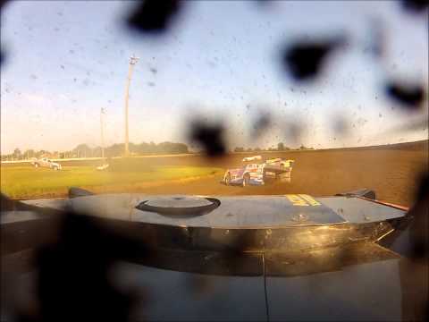 Jerry Bloom #35 - WISSOTA Late Model Heat Race - Olympic Fire Protection In-Car Cam