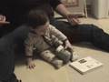 Skyler gives sitting a try
