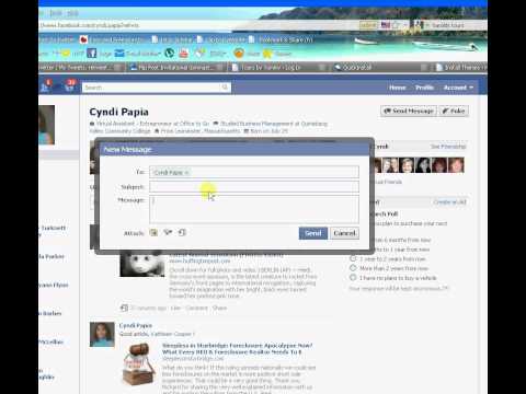 how to send a facebook private message