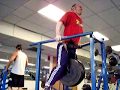 Weighted Dips 250 pounds x 3 reps ugly set @ 179 pounds bwt