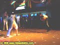 This was us at a demo in cleveland we did. My friend JJ is in the white shirt and blue pants. I'm in the black and white shirt......why oh why did I f**k up the macaco at the end??? I'm usually great at macacos!!!