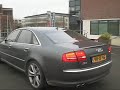 Audi S8 revving & accelerating with a bit wheelspin