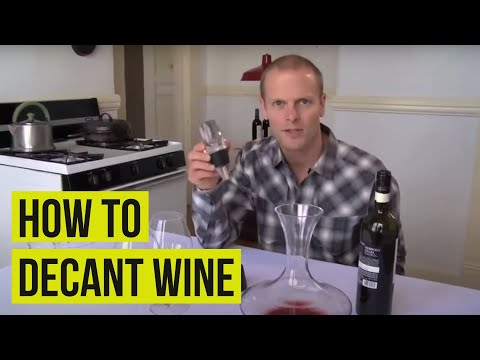 how to properly decant wine