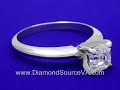 Asscher Cut Diamond Ring 0.93-carat Tiffany style mounting Asscher Cut Diamond Ring 0.93-carat Tiffany style mounting