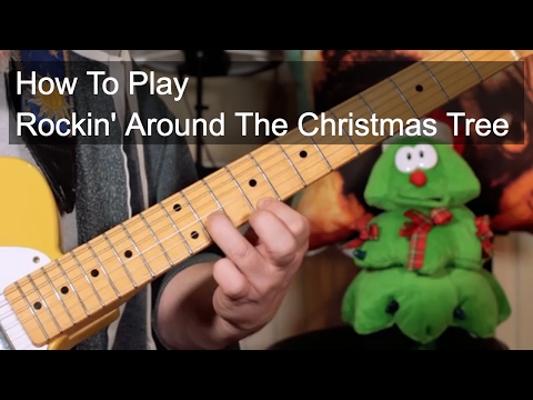 'Rockin' Around the Christmas Tree' Guitar Lesson (Including Sax Solo)