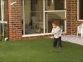Karl aged 2 playing golf