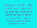 Miley Cyrus Vanity Fair Pics & Info! \"I feel so embarrassed\" Miley Cyrus Vanity Fair Pics & Info! \"I feel so embarrassed\"
