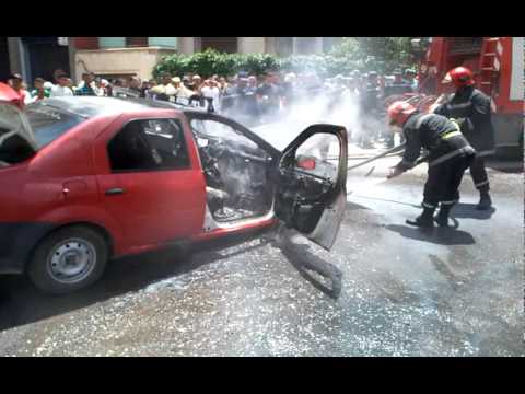 taxi en feux a oujda maroc 2