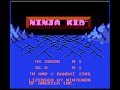 ninja kid, one of the various games i have for the nintendo entertainment system. you are ninja kid and you fight off various forms of evil ninja and monsters, all the while trying to collect magic whistles and other various items to help you in your quest to free japan. the game itself plays like a minigame since the stages actually play like them. the stages are: guerilla warfare dog fight poison field challenge of shangri-la not bad for 1986, right?