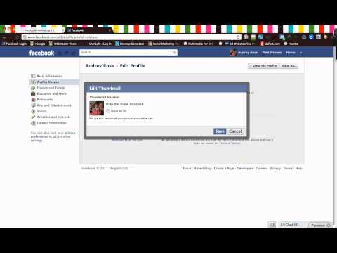 how to fit facebook profile picture