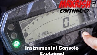 Yamaha FZ-S V2.0 Instrumental Console Explained