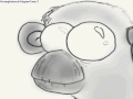 Danny draws a monkey