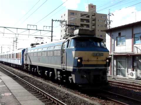 EF66 54[吹]牽引の東武50090系51092F甲種輸送　焼津