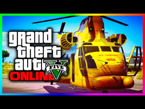 GTA 5 Online Rare Unobtainable Vehicles Job - GOLD Cargobob, Jumbo Jets & MORE! (GTA V)
