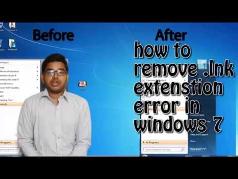 how to remove lnk virus