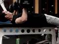 5'11, 141, 110lb dumbells...
