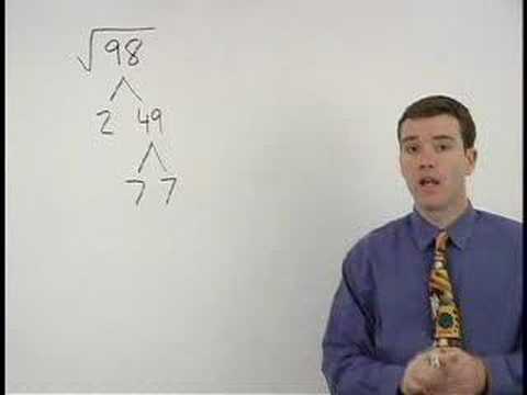 Watch Video on Simplifying Radicals ...