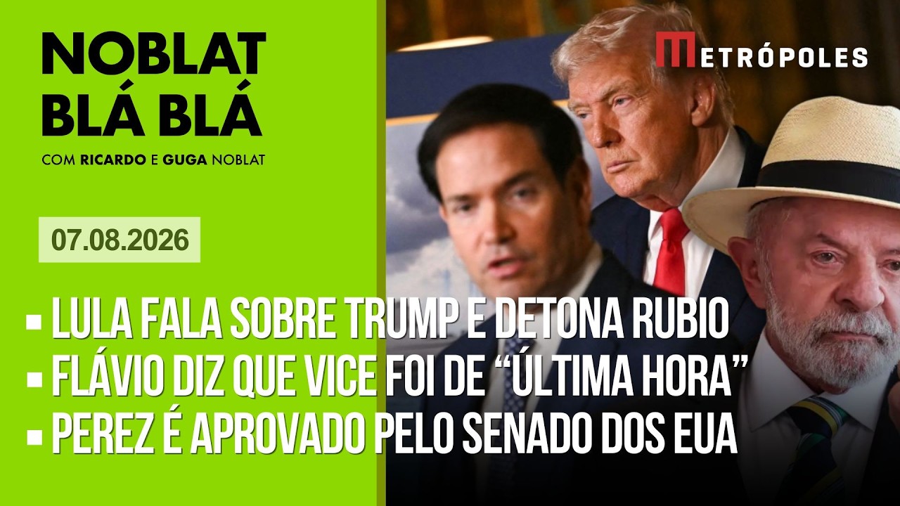 AO VIVO: Lula chama Rubio de "frustrado" e acena para Trump. Flávio desmente Valdemar ao vivo🔥