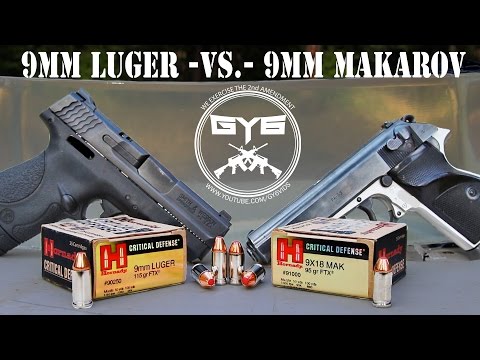 9x18mm Makarov -VS- 9x19mm Luger: GY6 Ballistics Test #13