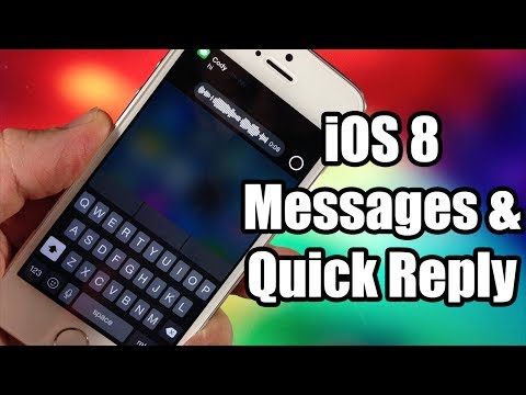 how to set quick reply on iphone