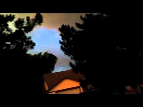 Close lightning strike in Arvada