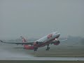 LTU Airbus A330-200 is taking off in Duesseldorf